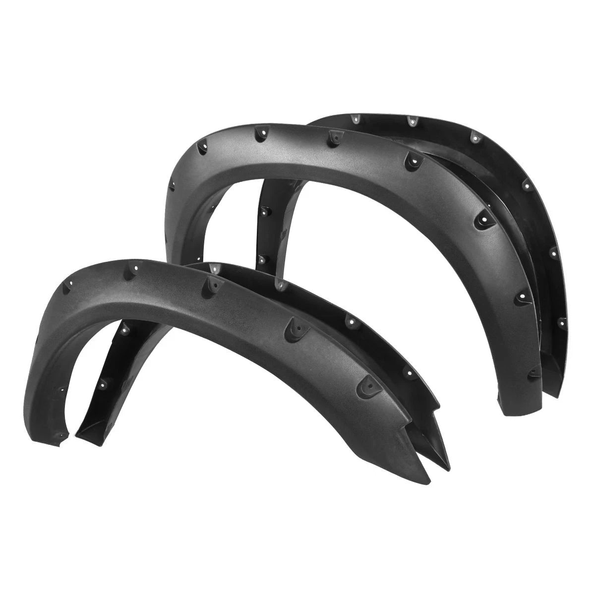 Set of 4 ABS Pocket-Riveted Style Wheel Fender Flares for Ram 2500/3500 (2010–2018)
