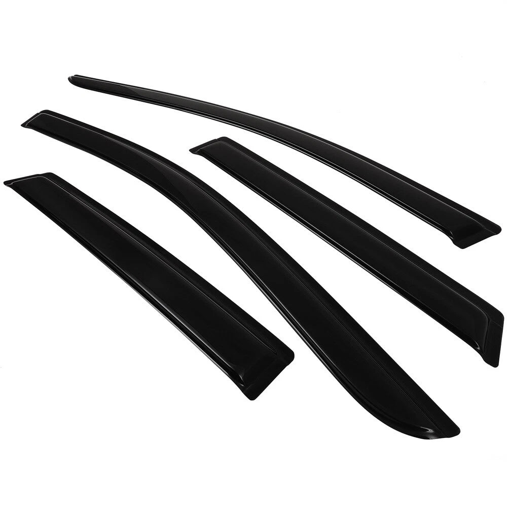 Set of 4 Black Window Visor Rain Guards for Lincoln MKX (2007–2014)