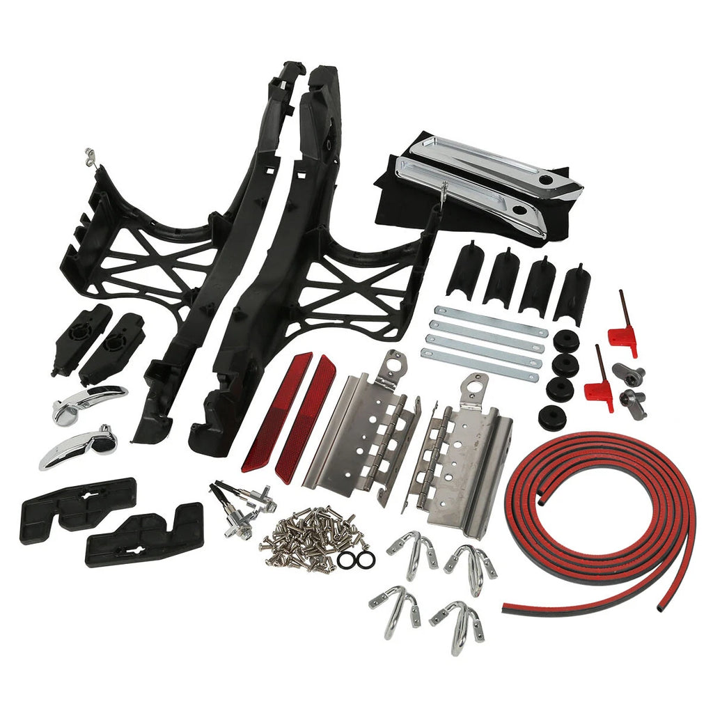 One Touch Saddlebag Latch Lids Hardware Covers for Harley Touring (2014–2024)