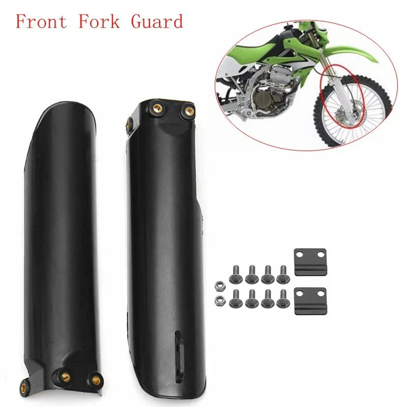 Pair Front Fork Leg Guards / Protector Slider Round Black for Pit Bike