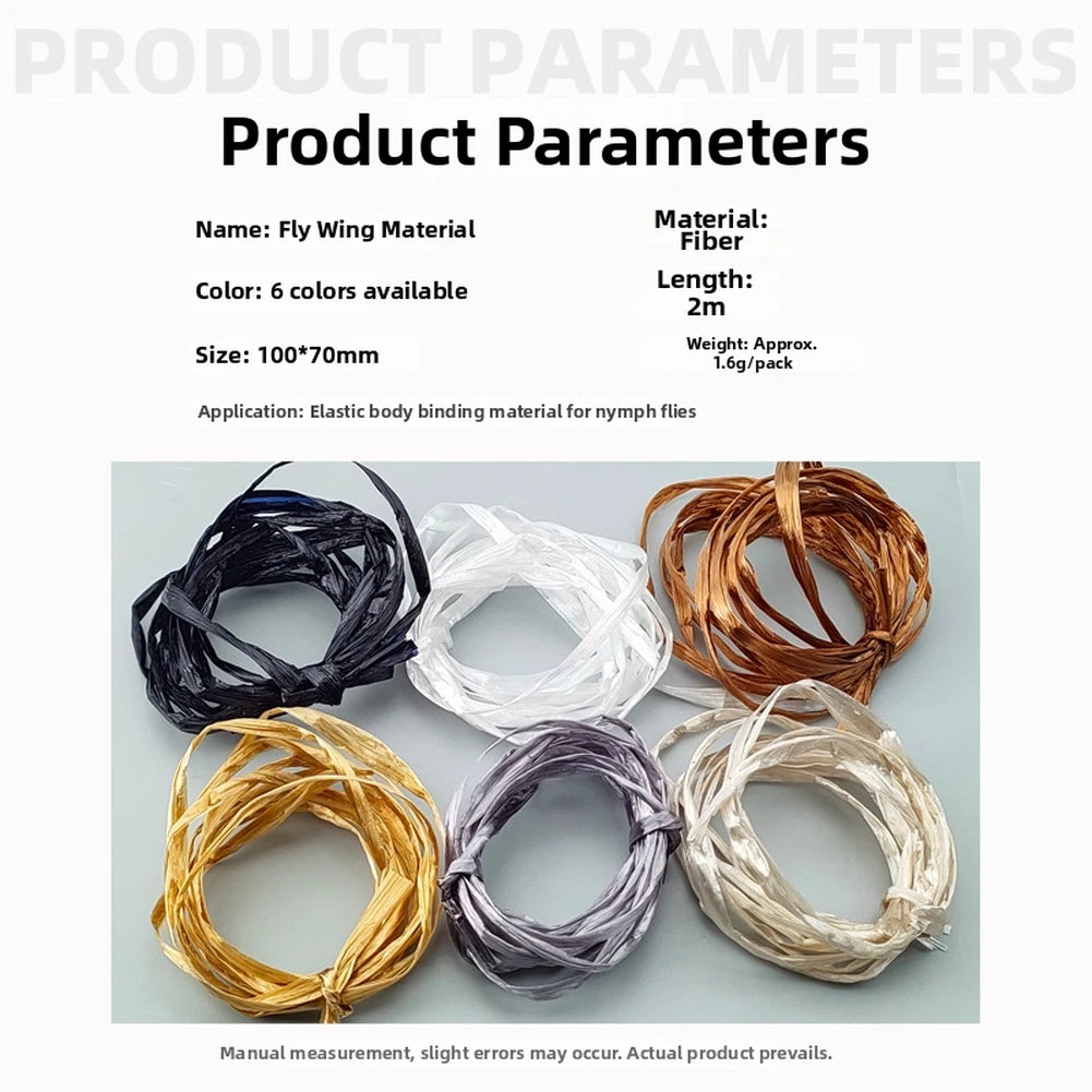 Multi Shade Fly Tying Wing Fibers 2m for Handmade Lure Craft