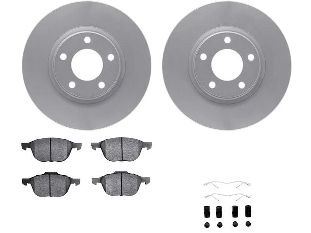 Front Brake Pad and Rotor Kit for Mazda 5 (2006–2010, 2012–2015) ZG853MX
