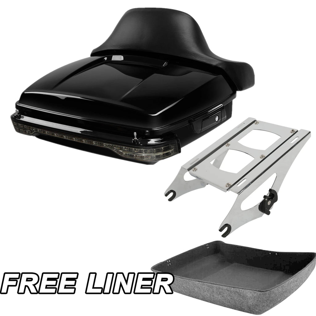 Chopped Trunk Pad Tail Light Mount Rack for Harley Davidson Touring (2014–2023)