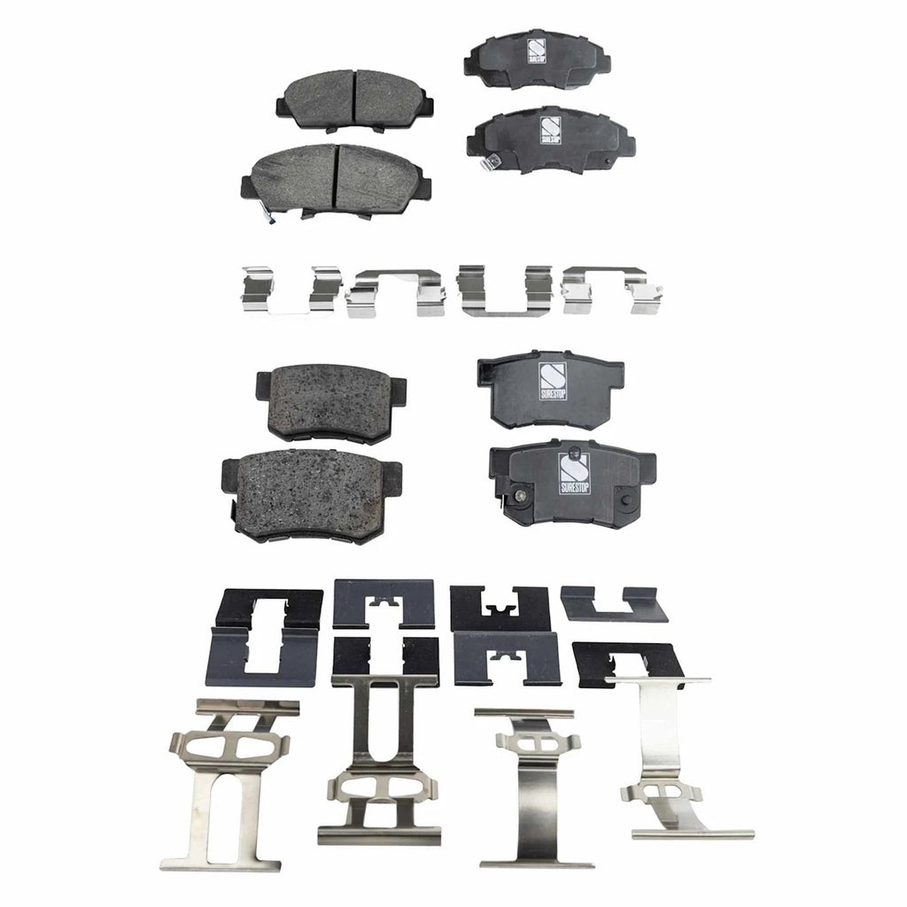 Set of 4 Ceramic Brake Pads for Honda Prelude (1992–1996)