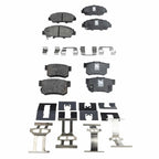 Set of 4 Ceramic Brake Pads for Honda Prelude (1992–1996)