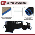 Dashboard Cover Mat for Lexus NX250 (2022–2023) Sun Protector Black Blue