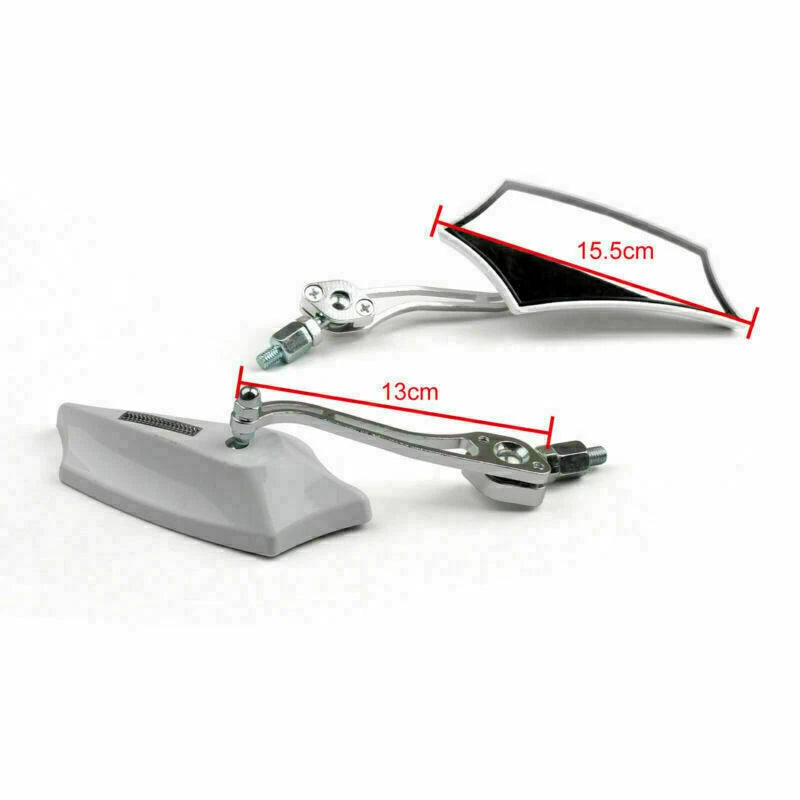 Rear View Mirrors 8mm 10mm for Motorcycle Chopper Cruiser Dirt Bike (GT9)