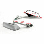 Rear View Mirrors 8mm 10mm for Motorcycle Chopper Cruiser Dirt Bike (GT9)