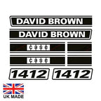Decal Set for David Brown 1412 Tractors