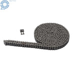 Duplex Roller Chain 10 FT Kit with 2 Master Links for Power Transmission