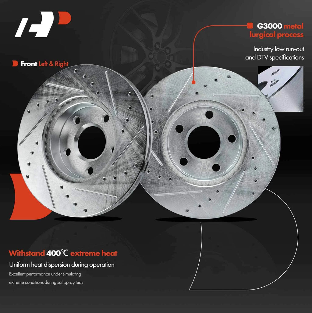 Front Drilled Brake Rotors for Chevy Cavalier (1992-2005)