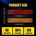 Set of 4 LED Side Marker Lights for Hummer H2 (2003â2009)
