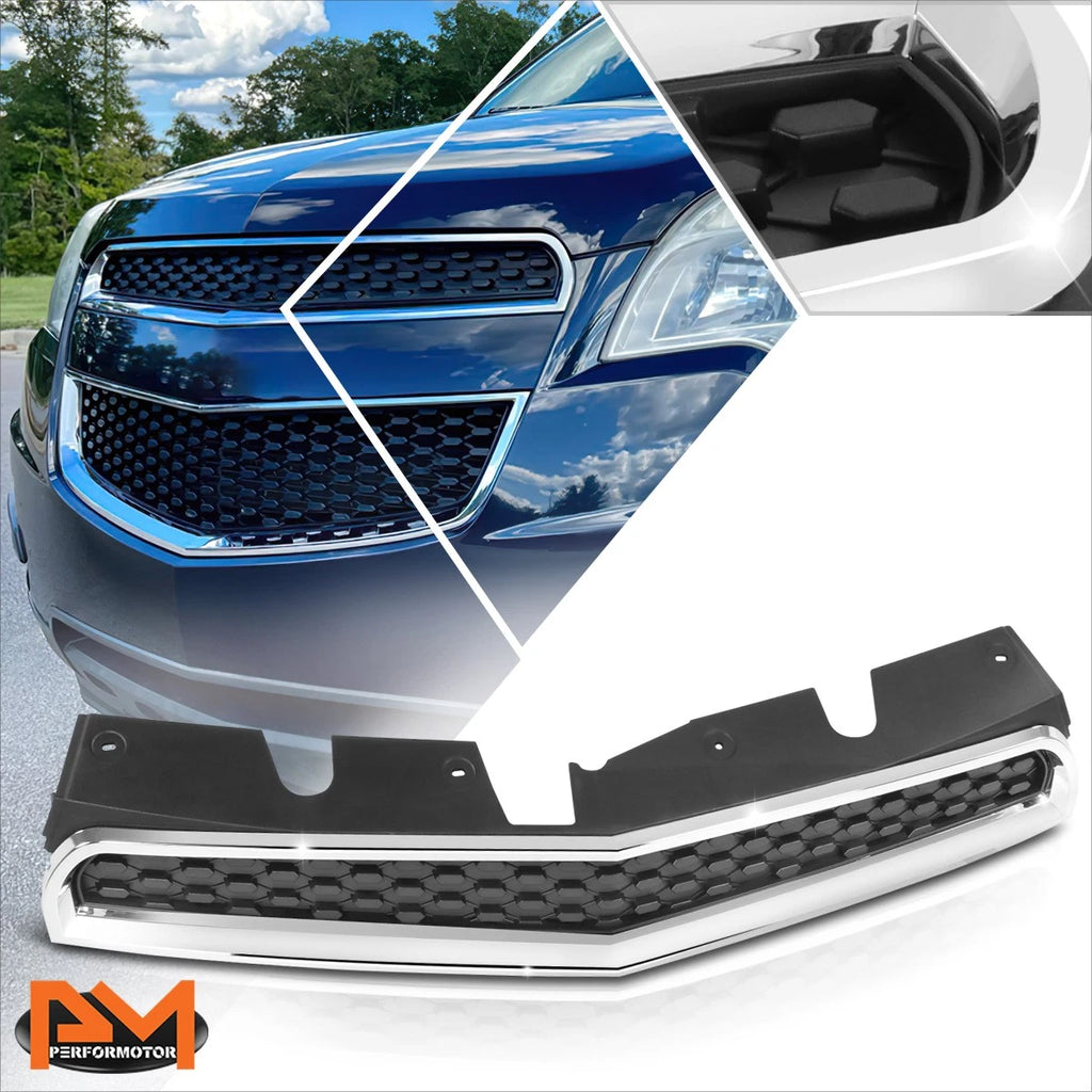 Chrome Frame Black Insert Upper Grille for Chevy Equinox (2012–2015)