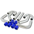 2.5" Chrome Turbo Charger Intercooler Piping Set for