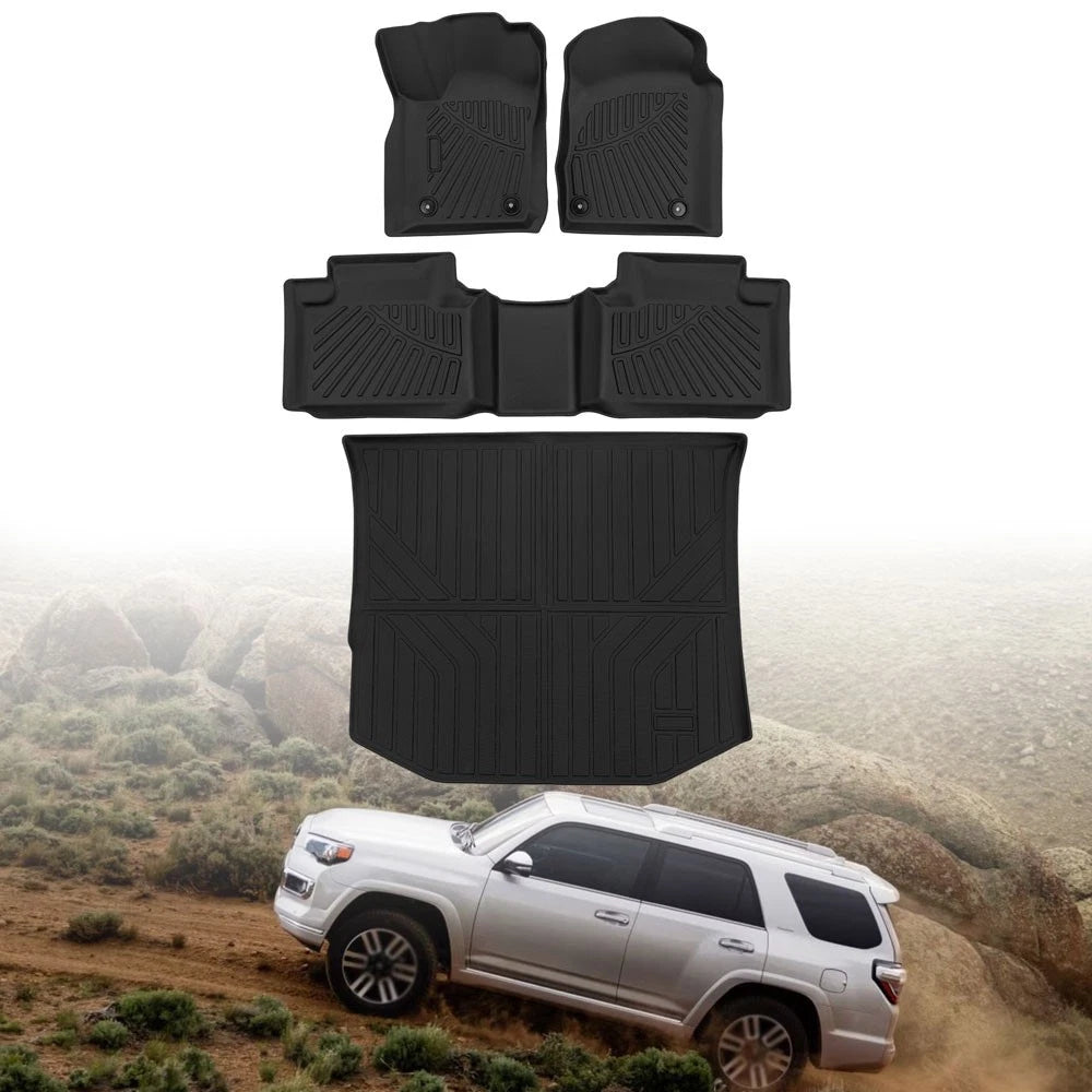 Set of 4 All Weather Floor Mats & Cargo Liner for Toyota 4Runner (2013–2024)