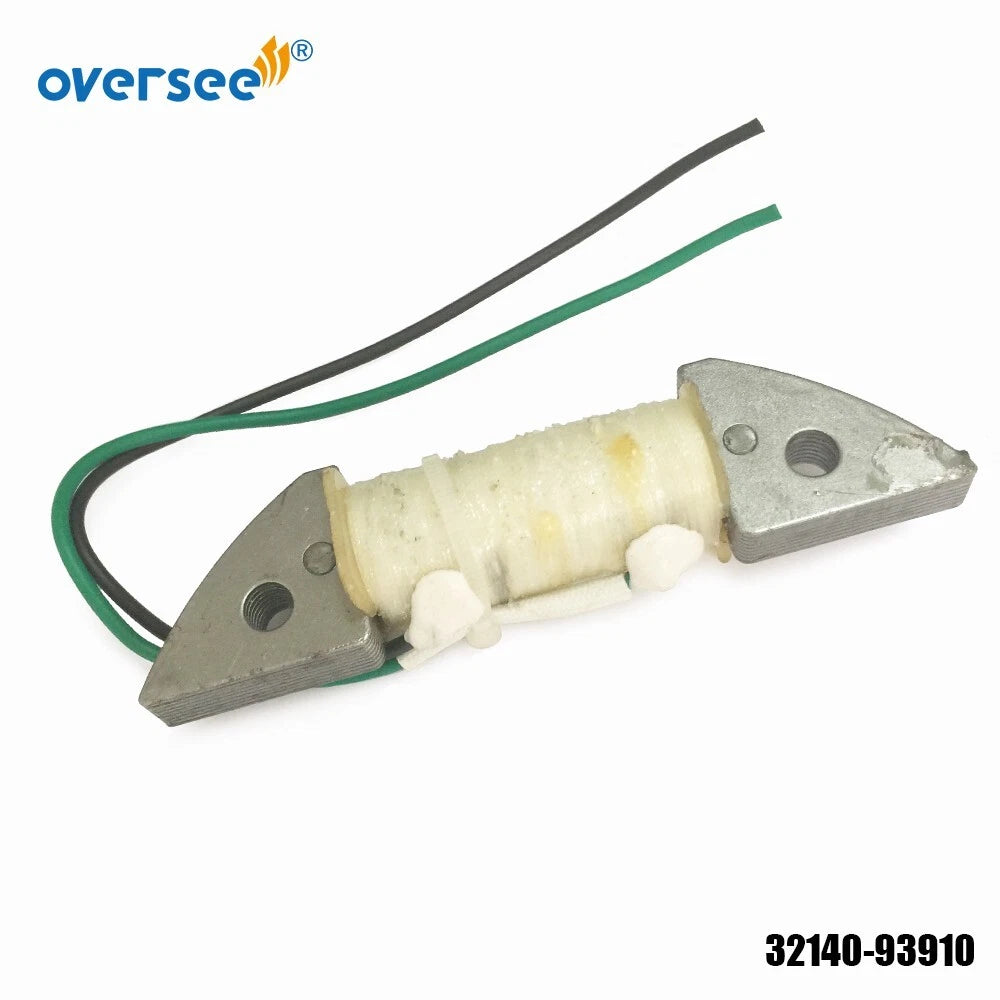 Primary Coil for Suzuki Outboard Motor 2T 15 9.9HP DT9.9 (32140-93910, 32140-93900)
