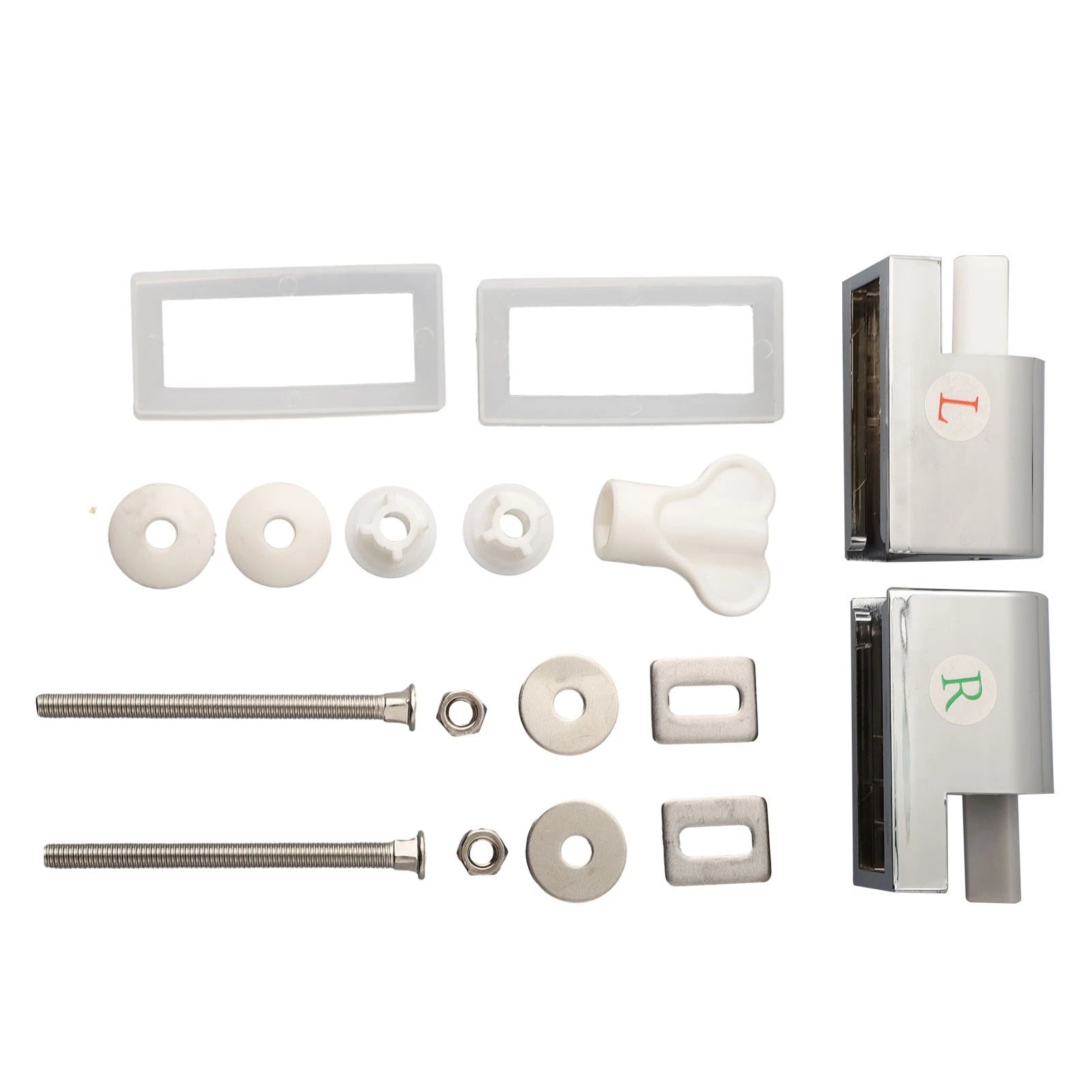 Set of 2 Soft Close Hinges for Contemporary Toilet Fixtures