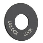 Black Ignition Fork Lock Trim Insert for Harley Road King FLHR (1994-2024)