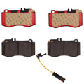 Set of 4 Front Brake Pads Ceramic with Sensor for Mercedes W212 E400 (2015–2016)