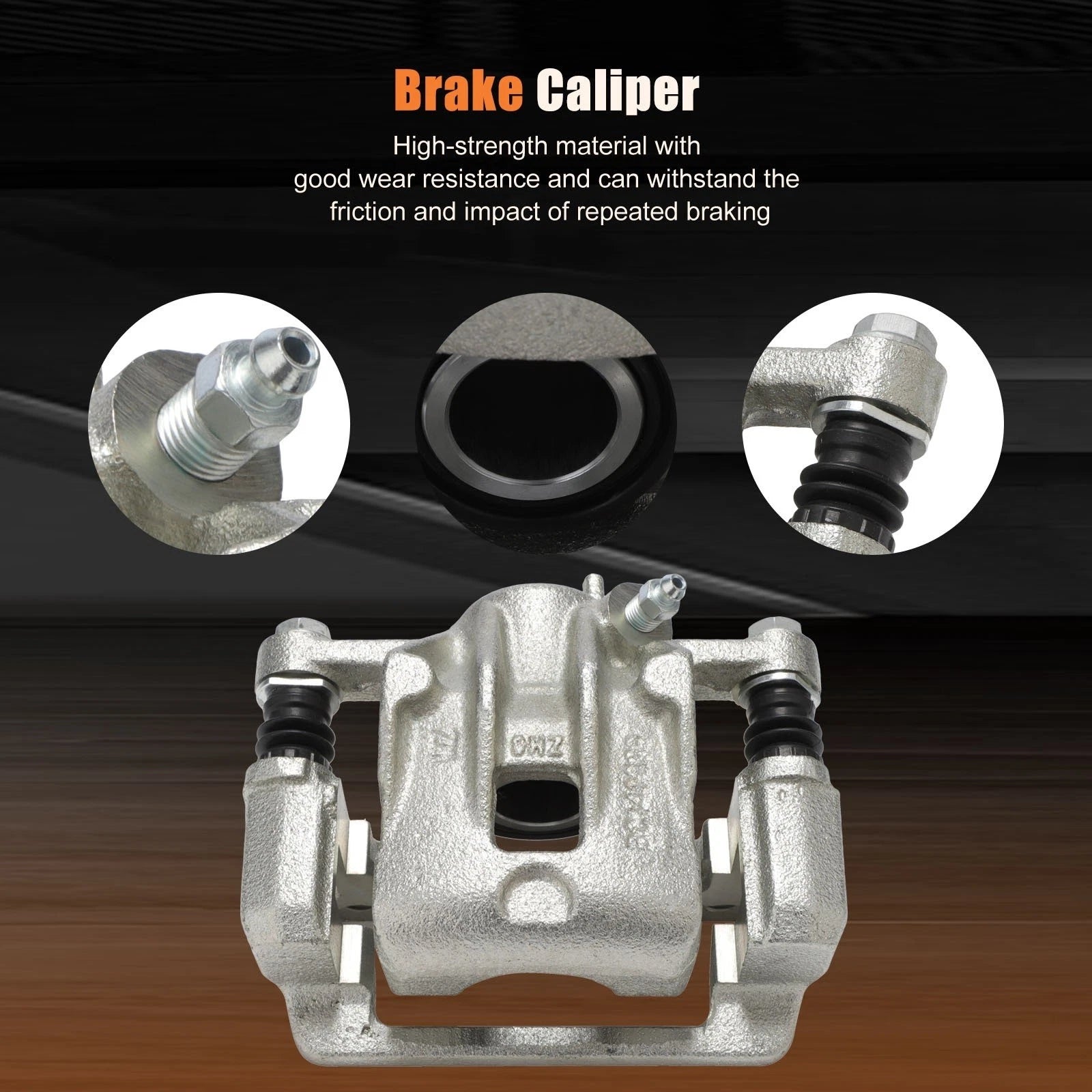 Brake Calipers w/ Bracket Kit Pair for Hyundai Sonata (2006–2008) Rear Right