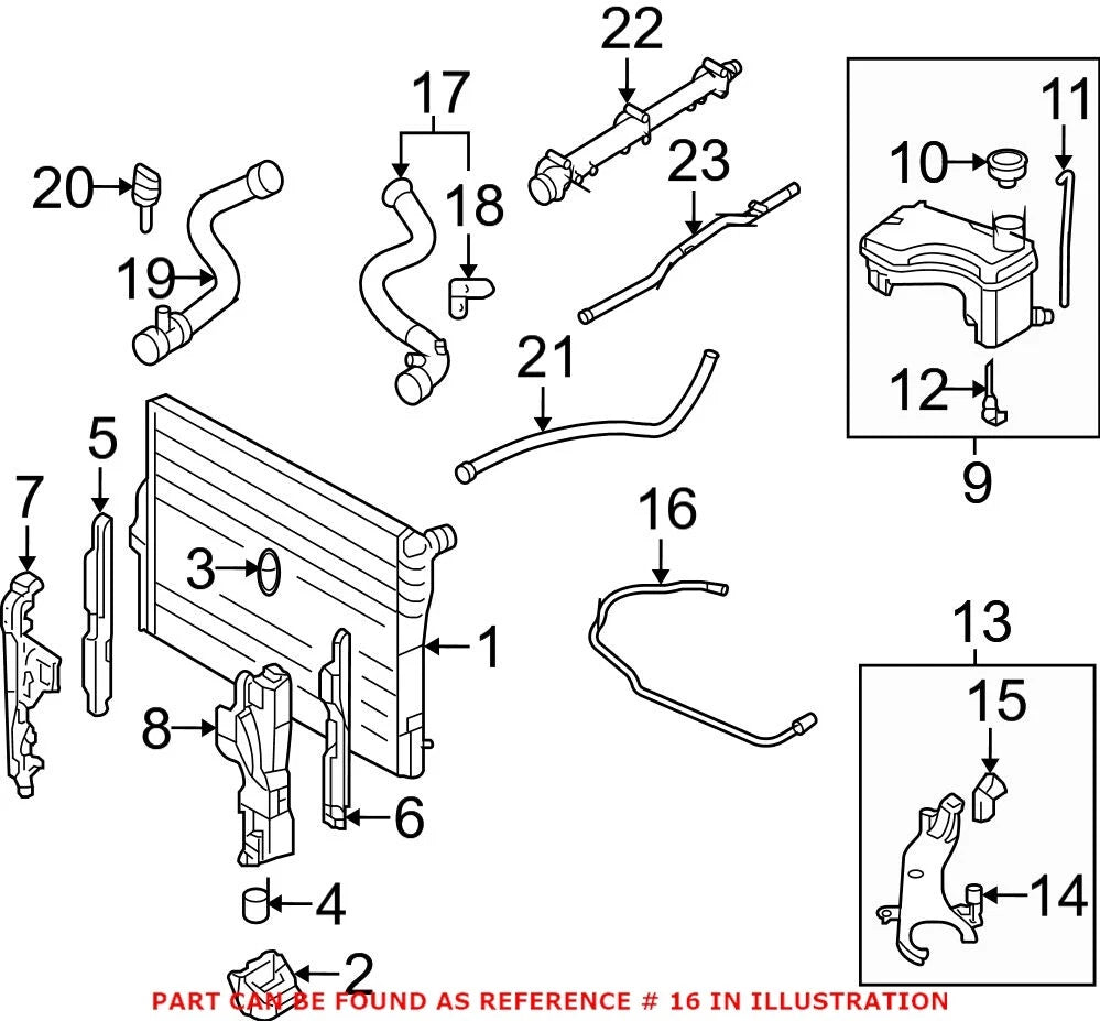 Expansion Tank Water Pipe for BMW E46 M3 (2001–2006)