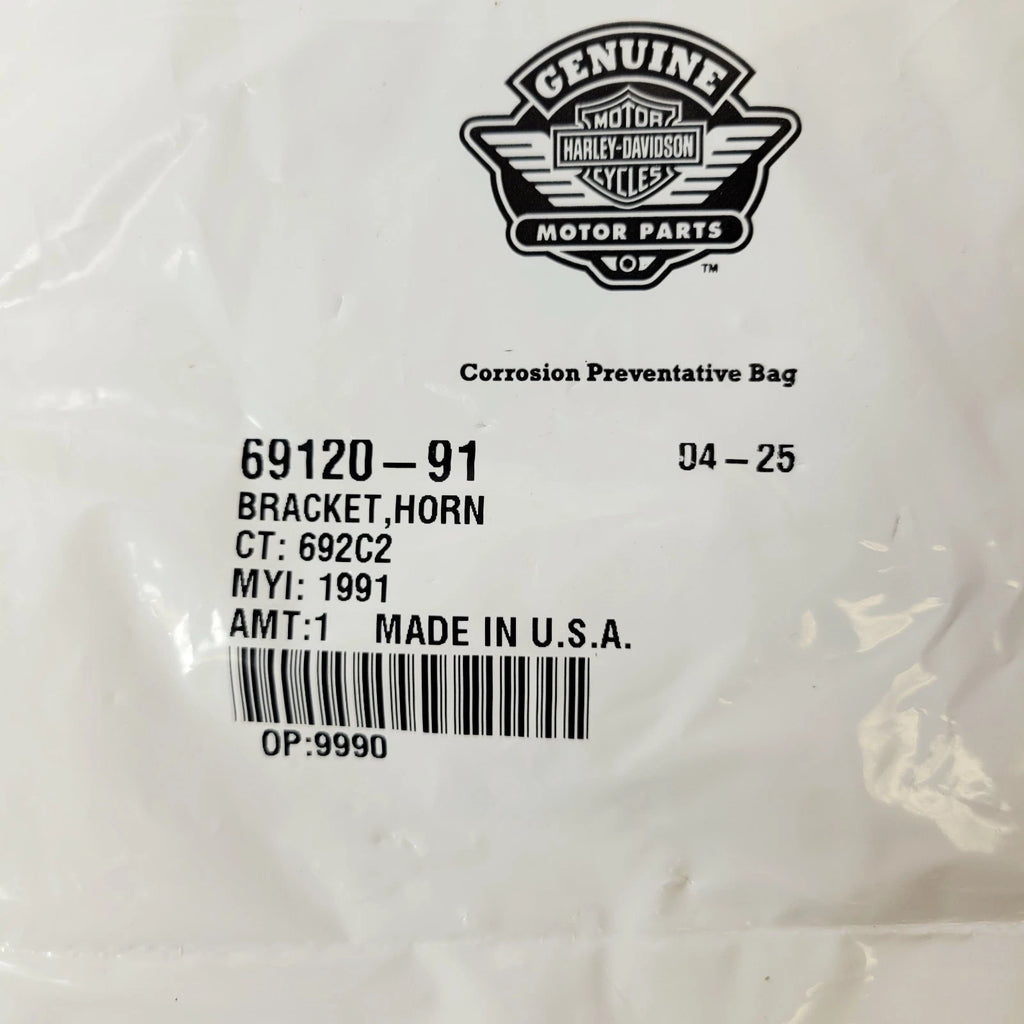 Horn Mount Bracket for Harley-Davidson Touring Dyna Softail (1991–2025) 69120-91