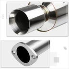 4" Rolled Tip Muffler Catback Exhaust System for Acura RSX DC5 (2002–2006)