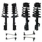 Set of 8 Struts with Springs & Sway Bar Links for Toyota Camry (2007–2011)