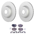 Bosch QuietCast Rear Rotors & Hella Low-Met Disc Brake Pad Kit for BMW G30 530i 530e (2017–2021)