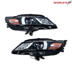 Set of 2 Halogen Headlights for Chevrolet Impala (2015–2020) Black Housing