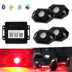 4 Pods RGB LED Rock Light for Universal Applications (Bluetooth Control)