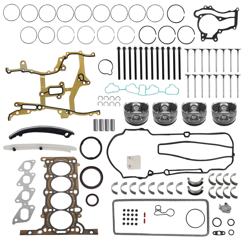 Engine Rebuild Gasket Piston Bearing Timing Chain Set for Buick Chevrolet (1.4L)