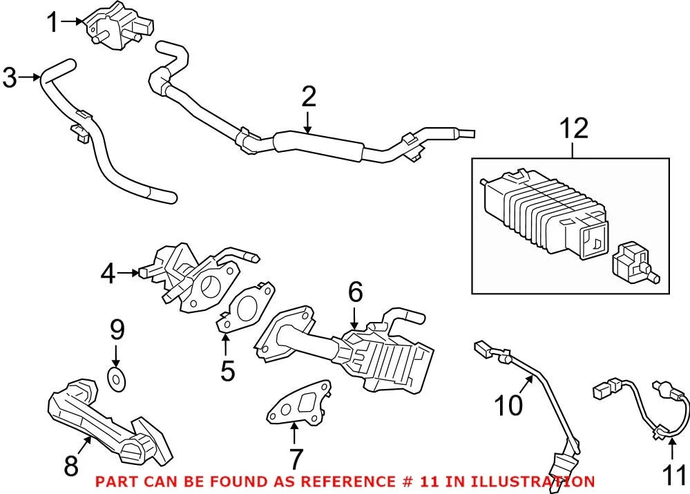 Genuine OEM Rear Downstream O2 Oxygen Sensor for Lexus ES300h (2019–2020)