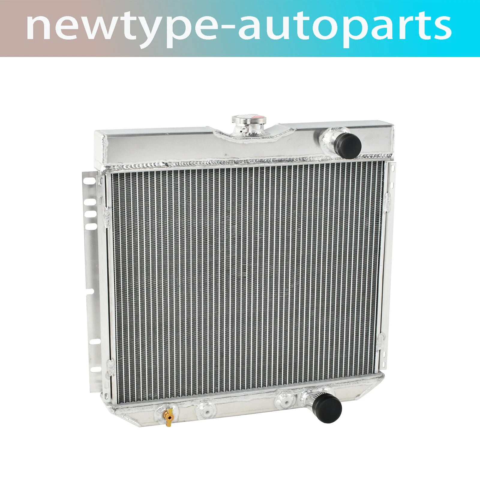 Full Aluminum Core Racing Radiator for Ford Fairlane Falcon Galaxie V8 (1963–1970)