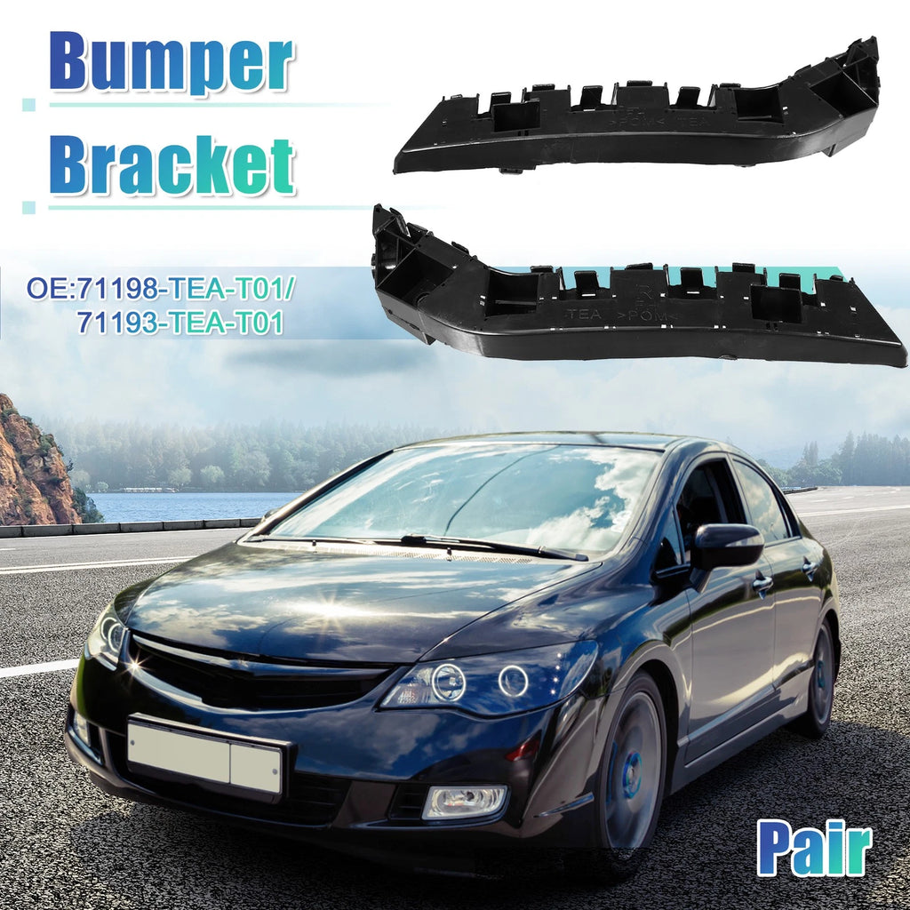 Set of 2 Front Bumper Brackets NO.71198-TEA-T01 for Honda Civic (2017–2021)