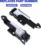 Chrome Interior Door Handle Pair Front Left Right for 2006-2012 Ford Fusion