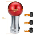 2-Piece Ball Teardrop Shift Knob for 6-Speed MT (M8 M10 M12) Red