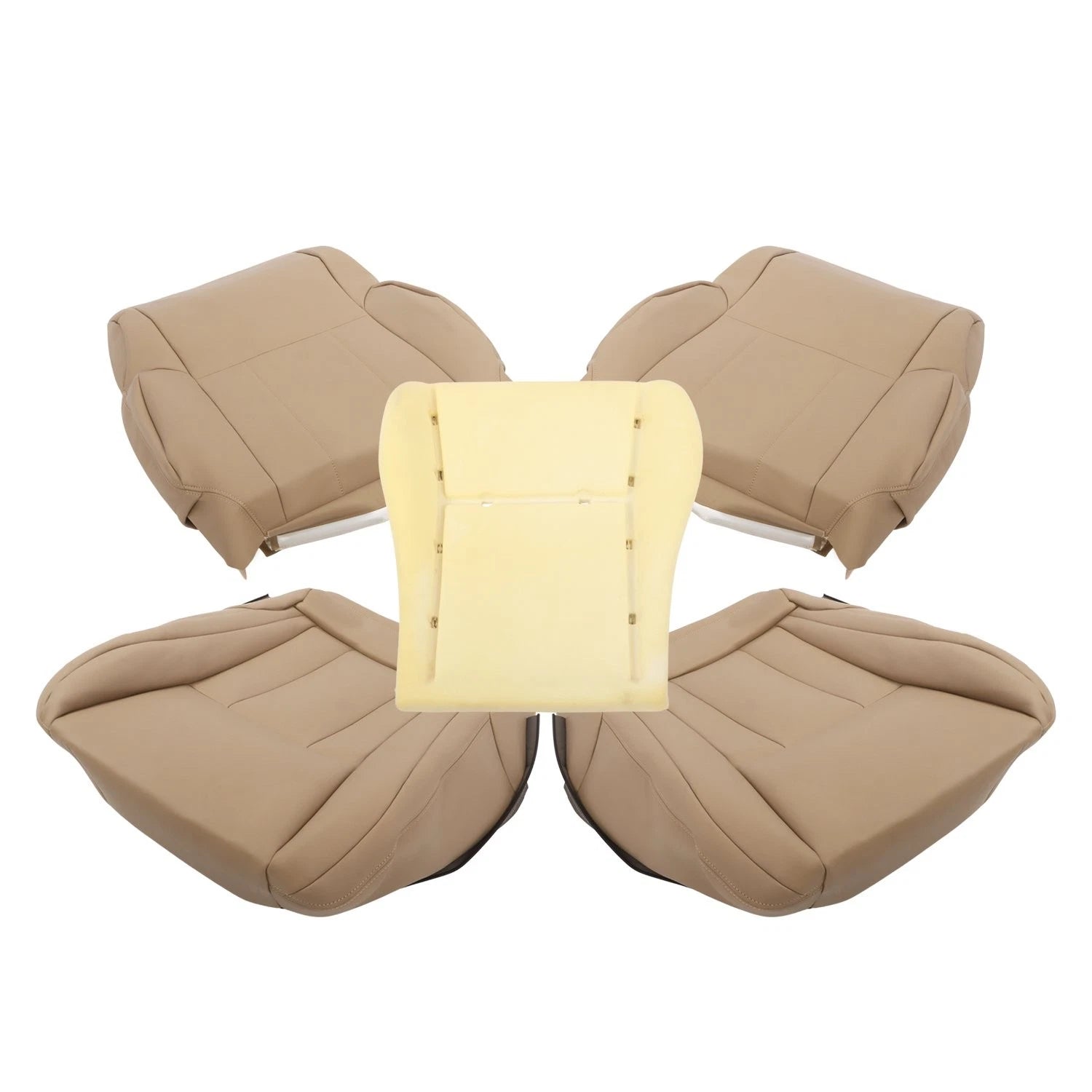 Front Bottom & Back Leather Seat Cover & Foam Cushion for Toyota 4Runner (1996–2002)