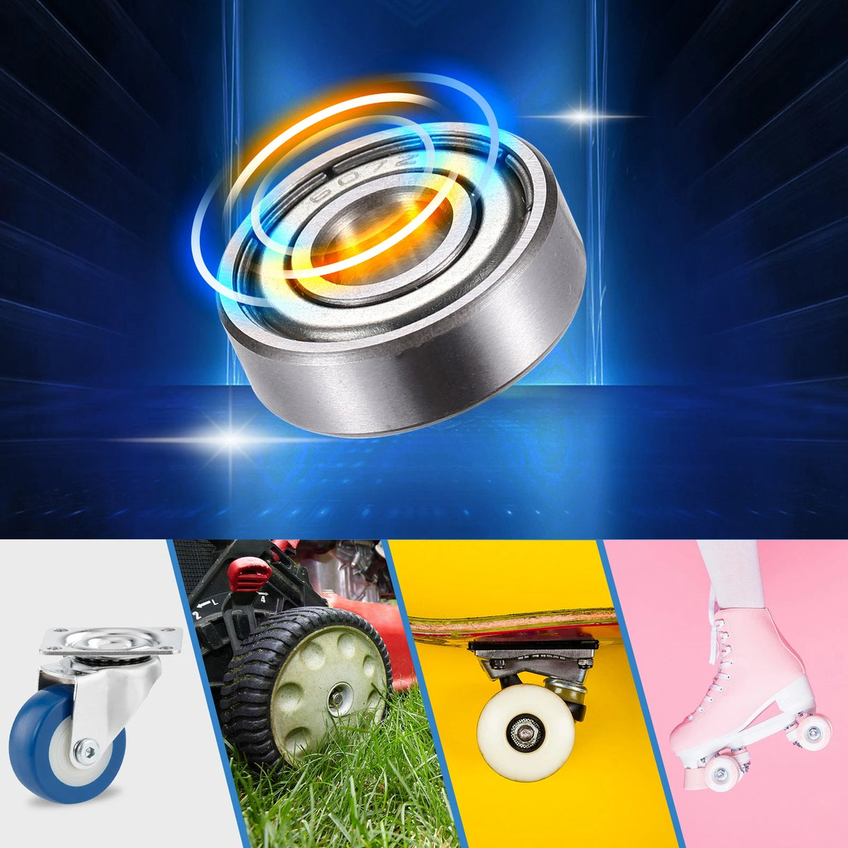 10pcs 607ZZ Deep Groove Ball Bearings for Various Models 