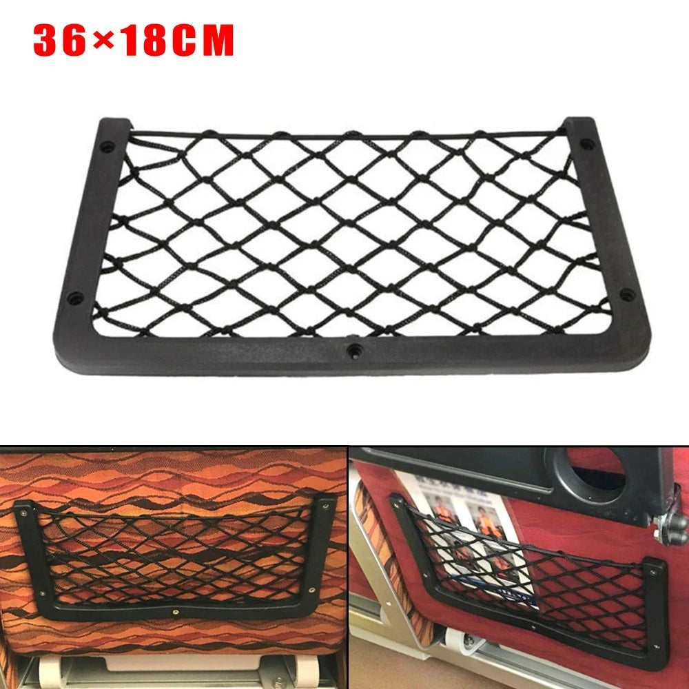 Storage Net for Campervan Caravan Boat Organizer (Black)