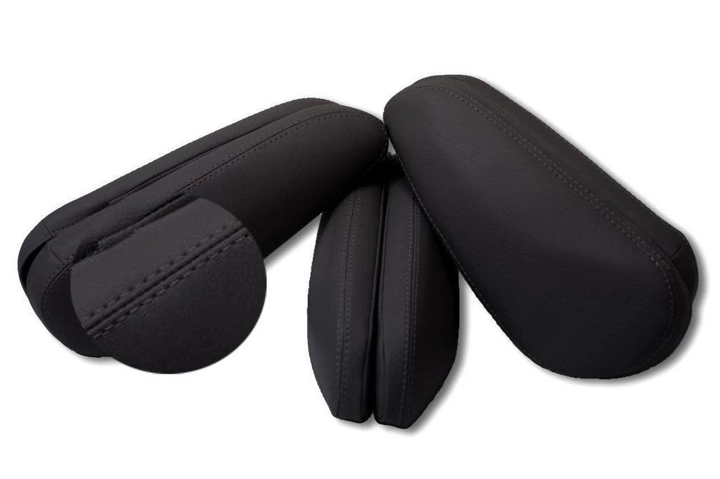 6 Seat Armrest Cover for Toyota Sienna (2011–2017) Black Leather Synthetic