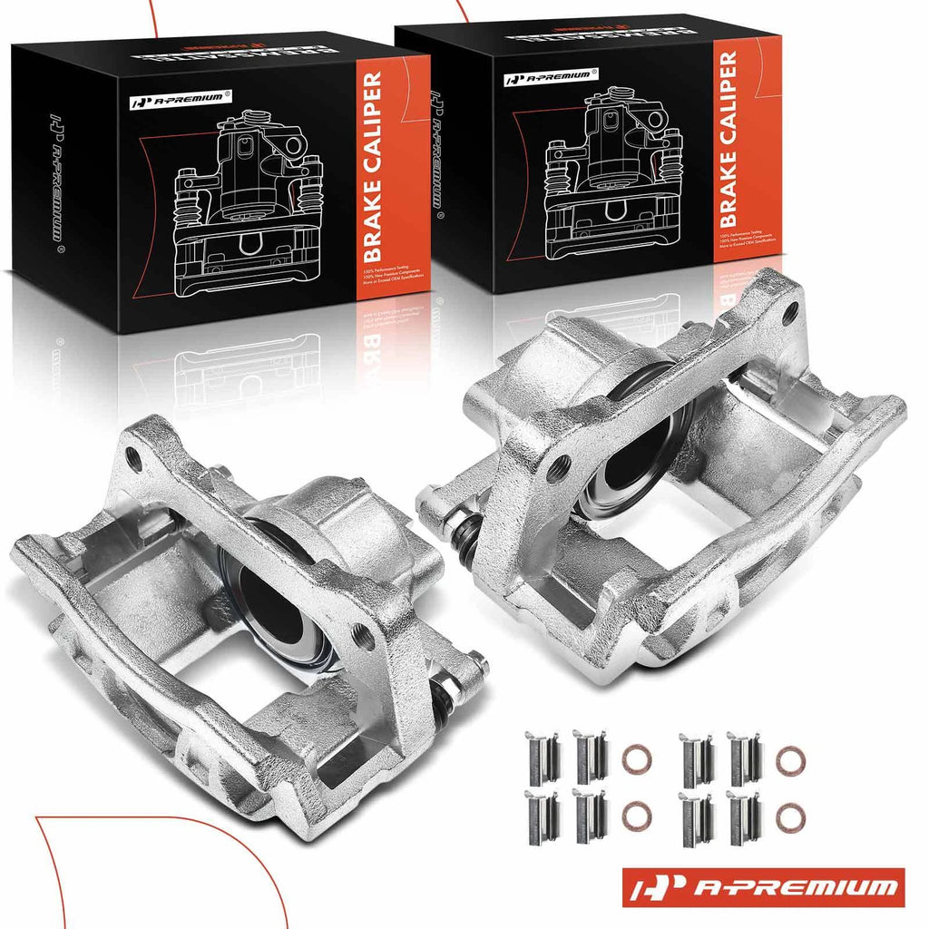 Pair Front Brake Calipers for Jeep Wrangler (2007–2017)