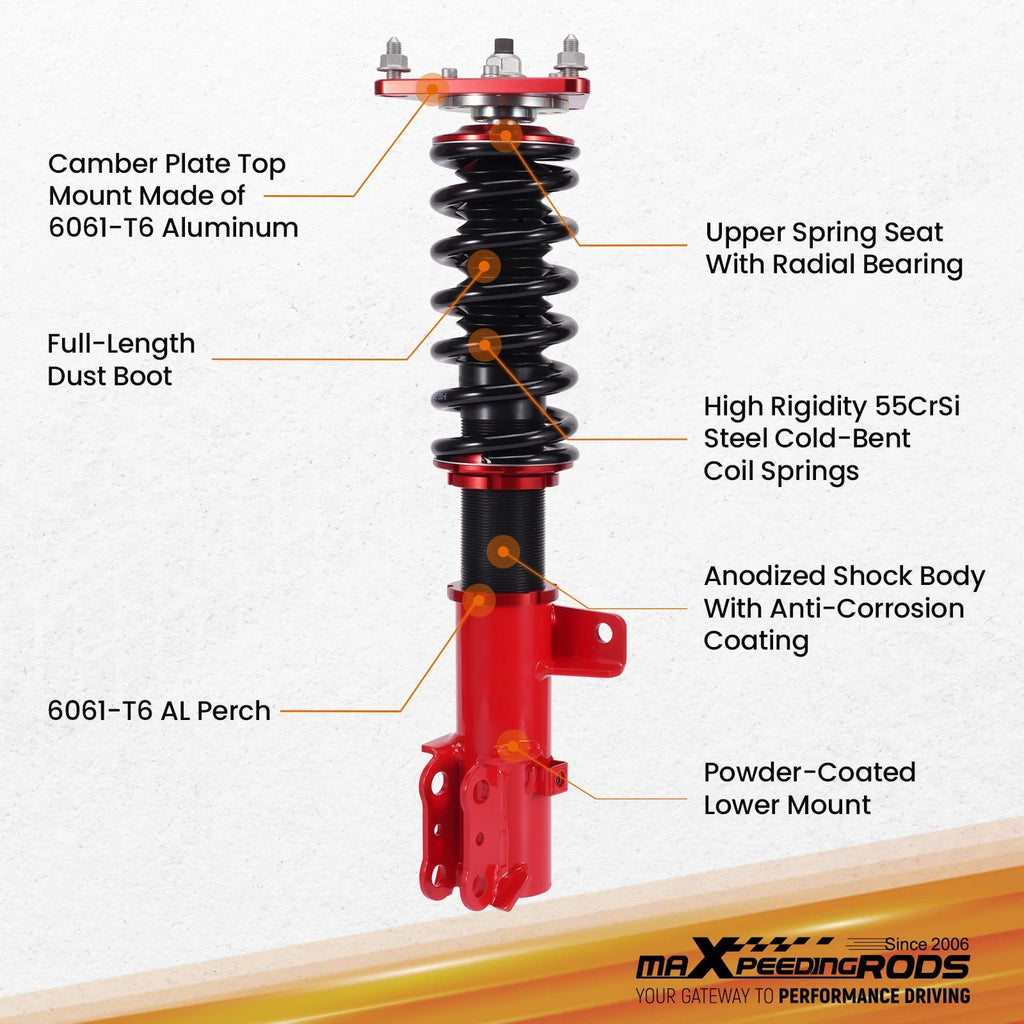 Coilovers for Kia Forte (2014-2018) Height Adjustable