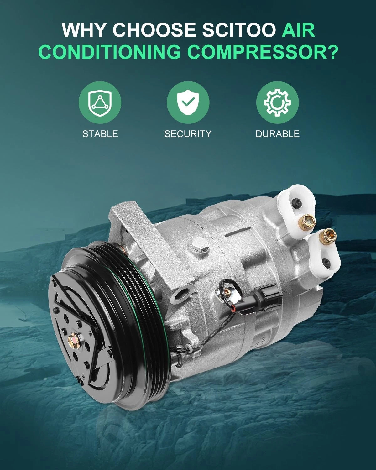 A/C Compressor w/Clutch for Infiniti FX35 (2003–2008)