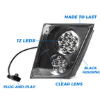 2X LED Bumper Fog Lights for Volvo VNL VN (2003–2017)