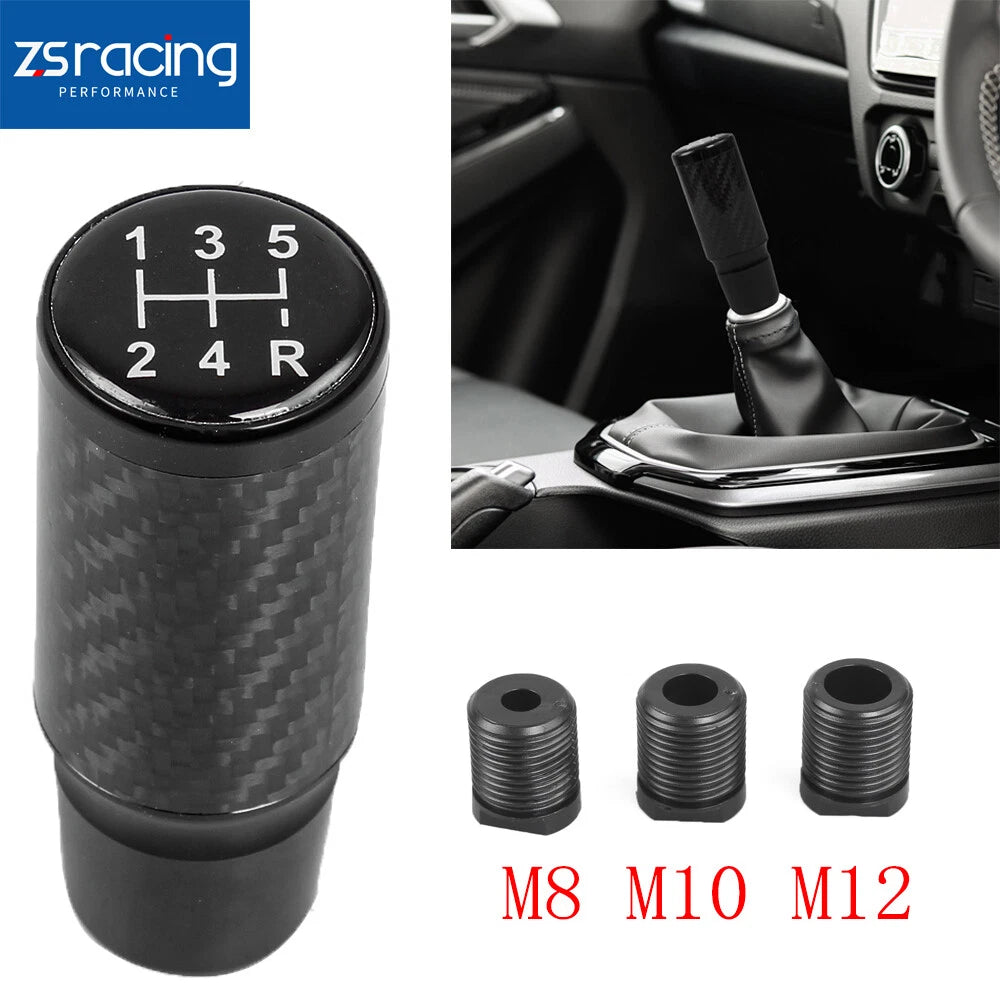 Carbon Fiber 5 Speed Manual Gear Shift Knob