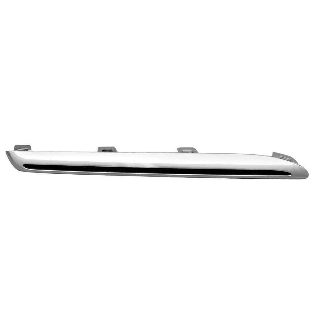 Upper Grille Molding Replacement Chrome ABS Plastic Passenger Side for