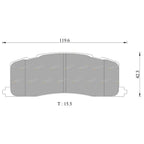 Tora Rear Disc Brake Pad Set for Toyota Tarago (1990–2000)