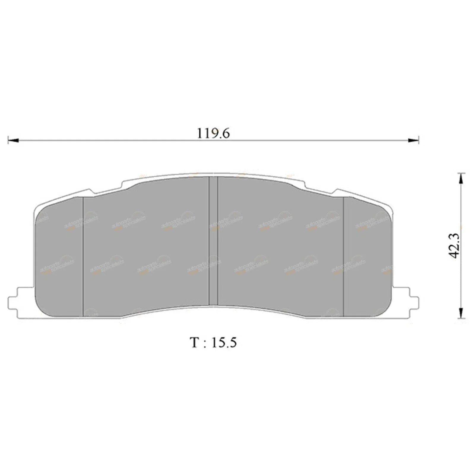 Tora Rear Disc Brake Pad Set for Toyota Tarago (1990–2000)
