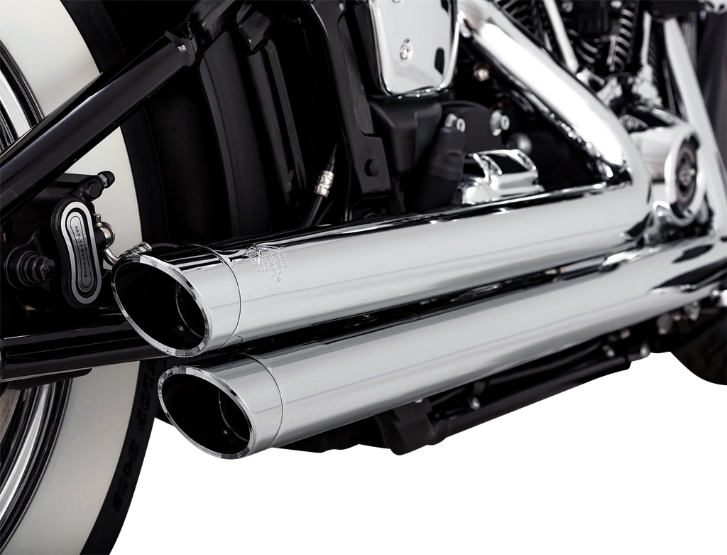 Vance & Hines Big Shots Chrome Exhaust for Harley Softail Touring (2018–2024)